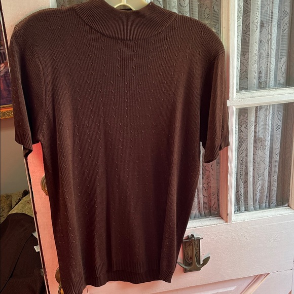 Cosmopolitan New York 2 Piece Twin Cardigan Sweater Set Size S Brown - Picture 4 of 10